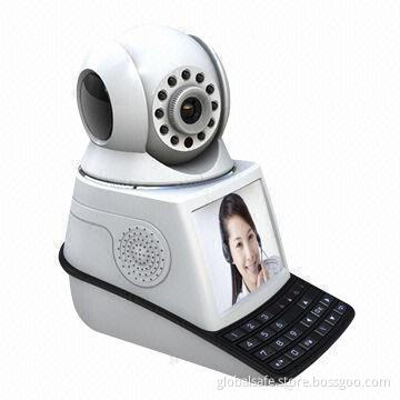 Wireless phone video call with camera alarm system